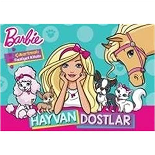 Barbie Hayvan Dostlarım Çıkartmalı Boyama Kitabı