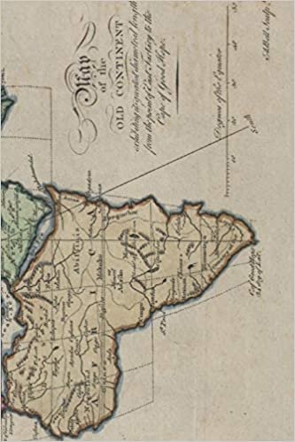 18th Century Map of "the Old Continent" - A Poetose Notebook / Journal / Diary (50 pages/25 sheets) (Poetose Notebooks) indir