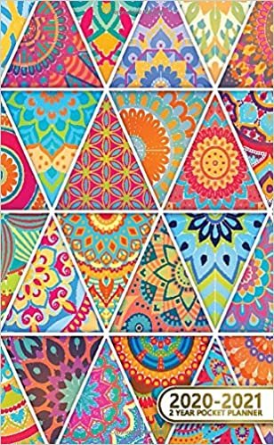 2020-2021 2 Year Pocket Planner: Pretty Two-Year Monthly Pocket Planner and Organizer | 2 Year (24 Months) Agenda with Phone Book, Password Log & Notebook | Trendy Arabic & Geometric Print