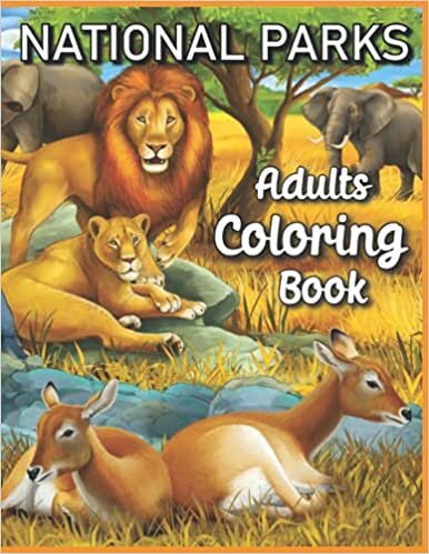 National Parks Adults Coloring Book