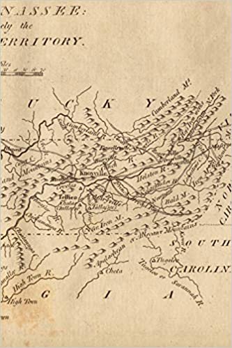 1806 Map of Tennessee - A Poetose Notebook / Journal / Diary (50 pages/25 sheets) (Poetose Notebooks) indir