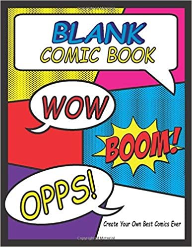 Blank Comic Book: Create Your Own Best Comics Ever indir