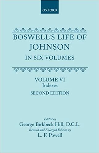 Boswell's Life of Johnson Together with Boswell's Journal of a Tour to the Hebrides and Johnson's Diary of a Journal Into North Wales: Volume VI: ... of Anonymous Persons, Bibliography, Errata: 6
