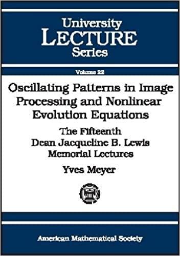 Oscillating Patterns in Image Processing and Nonlinear Evolution Equations: The Fifteenth Dean Jacqueline B.Lewis Memorial Lectures (University Lecture Series)