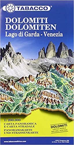 Dolomiti / Dolomiten Road Panoramic Map 1 : 200 000: Lago di Garda - Venezia. Panoramakarte und Strassenkarte (PANORAMA - 1/200.000)