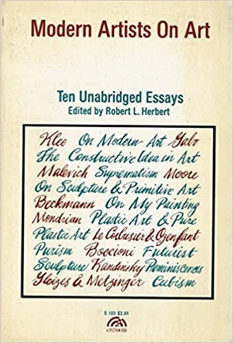 Modern Artists on Art: Ten Unabridged Essays (Spectrum Books) indir