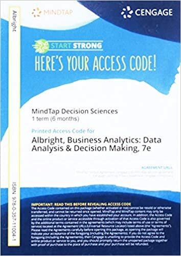 MindTap for Albright/Winston's Business Analytics: Data Analysis & Decision Making, 1 term Printed Access Card (MindTap Course List)