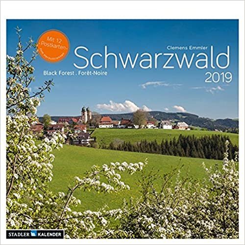 Schwarzwald 2019 Postkarten-Tischkalender