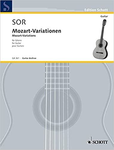 Mozart-Variationen: op. 9. Gitarre. (Gitarren-Archiv)