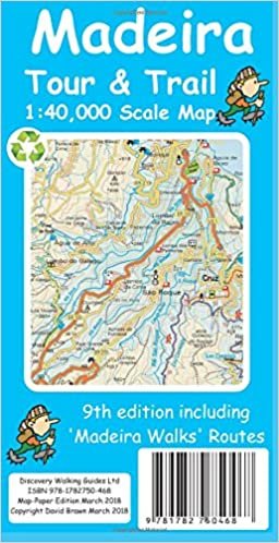 Madeira Tour & Trail Paper Map 9th edition indir