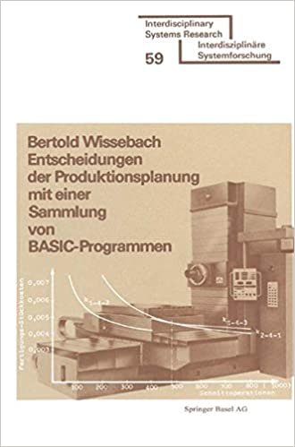 Entscheidungen der Produktionsplanung mit einer Sammlung von Basic- Programmen (Interdisziplinare Systemforschung ; 59) (Interdisciplinary Systems Research)