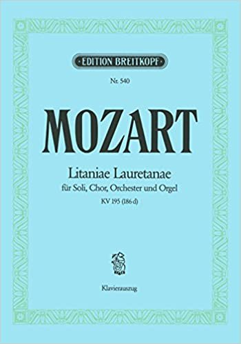 Litaniae Lauretanae KV 195 (186d) - Klavierauszug (EB 540) indir