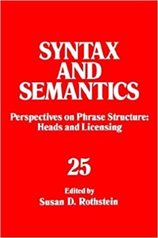 Perspectives on Phrase Structure: Heads and Licensing:: Perspectives on Phase Structure: Heads and Licensing: 25 (Syntax & Semantics) (SYNTAX AND SEMANTICS, Band 25)