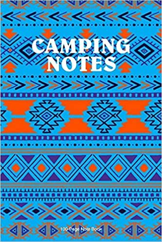 Camping Notes: Tribal Print 6"x9" Cover With 100 dot grid journal pages. A blank dot grid notebook for your adventures. indir