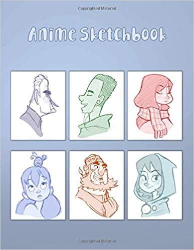 Anime Sketchbook: 100 Blank Pages, 8.5 x 11, Sketch Pad for Drawing Anime Manga Comics indir