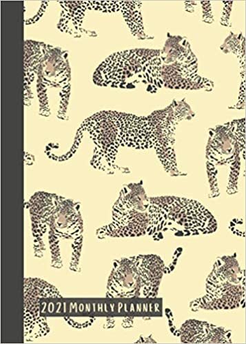 2021 Monthly Planner: Cute Pocket Sized Diary Leopard Design - Goal Setting, Reflections & More! (Great Little Personal Organizer For 2021)
