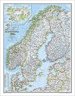 Skandinavien, laminiert: 1:2765000: PP.NG622072 (National Geographic Reference Map)