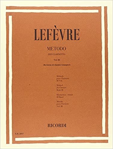 Metodo Per Clarinetto - Volume III Clarinette indir