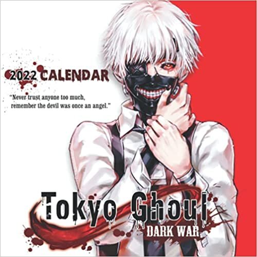 2022 Calendar: Tokyo Ghoul Calendar 2022 18-month from Jul 2021 to Dec 2022 in mini size 7x7 inch