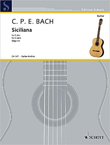 Siciliana d-Moll: Gitarre. (Edition Schott) indir