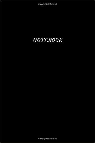 Notebook: Black Notebook, Journal, Notes, Diary (110 Pages, Lined, 6 x 9)(Classic Notebook) indir