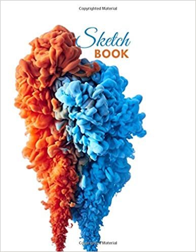 Sketch Book: Notebook for Drawing, Writing, Painting, Sketching or Doodling, 110 Pages, 8.5x11 (Premium Abstract Cover vol.45) indir