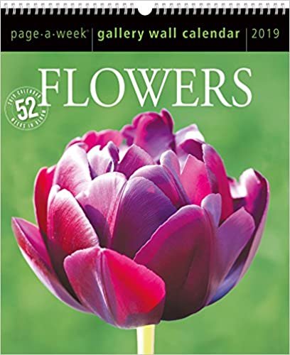 2019 Flowers Gallery Wall Page-A-Week Gallery Wall Calendar