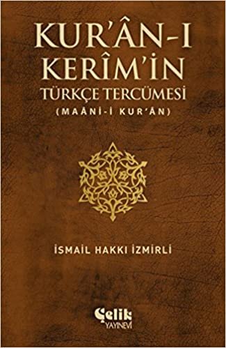 Kuranı Kerim'in Türkçe Tercümesi Ciltli: Maani-i Kur'an