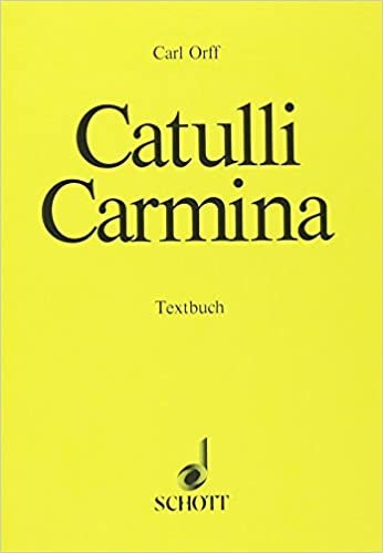 Catulli Carmina: Libretto (Latin/German) indir