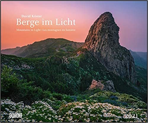 Berge im Licht 2021 – Wandkalender 58,4 x 48,5 cm – Spiralbindung