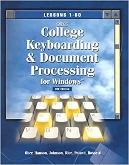 MS Word 2000 Manual for College Keyboarding& Document Processing: Lesson 1-120 W/Other