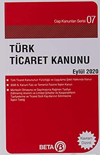 Türk Ticaret Kanunu Eylül 2020 (Cep Boy)