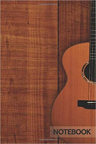 Notebook: Blank Lined Notebook Guitar (110 Pages, 6 x 9)