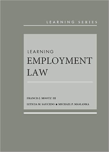 Learning Employment Law (Learning Series)
