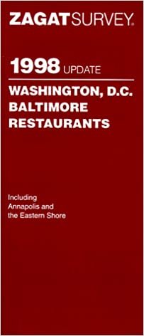 Zagatsurvey 1998 Update Washington, D.C., Baltimore Restaurants (Annual)