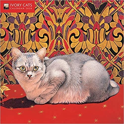 Ivory Cats - Mini Wall calendar 2020 (Art Calendar)