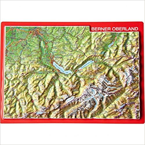 Reliefpostkarte Berner Oberland indir