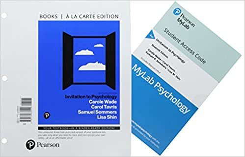 Invitation to Psychology, Books a la Carte Plus Mylab Psychology -- Access Card Package