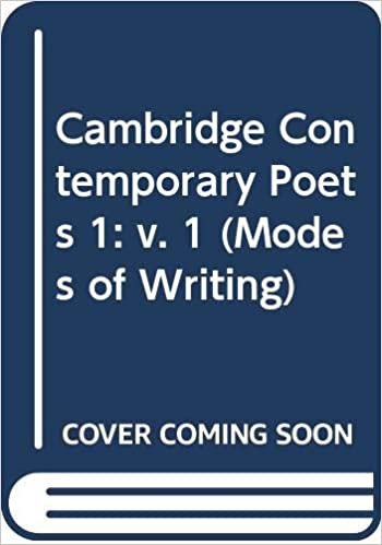 Cambridge Contemporary Poets 1 (Modes of Writing): v. 1 indir