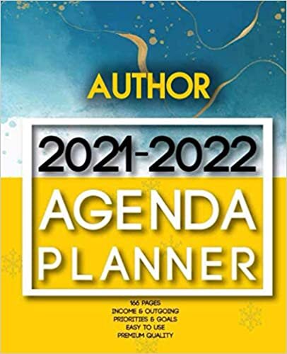 Author 2021-2022 Agenda Planner: 2 Year Planner Organizer Book |Calendar Ruled, Dated, 2 Page! Per Month|Yearly Goal Planner |Income & Outgoings, Movies, Websites… | Ideal Gift