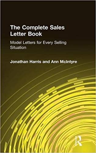 The Complete Sales Letter Book: Model Letters for Every Selling Situation (Sharpe Professional) indir