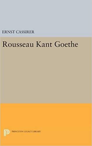 Rousseau Kant Goethe (Princeton Legacy Library)