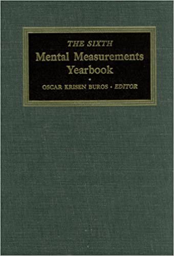 The Mental Measurements Yearbook (Buros Mental Measurements Yearbook)