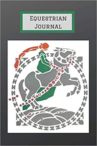 Equestrian Journal Notebook: Retro Vintage Horse Riding Journal Notebook, 100 Lined Pages, 6x9 inch format