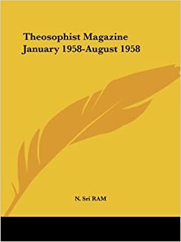 Theosophist Magazine (January 1958-August 1958)