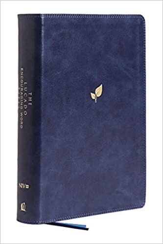 NIV, Lucado Encouraging Word Bible, Leathersoft, Blue, Thumb Indexed, Comfort Print: Holy Bible, New International Version