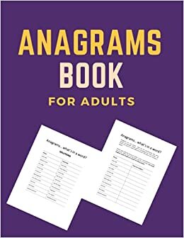 Anagrams Book For Adults: Funny Activity Book For Adults
