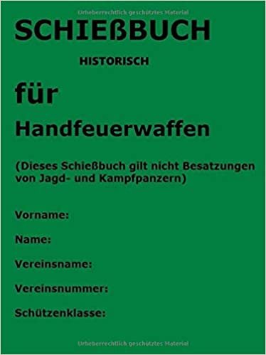 Schiessbuch - historisch