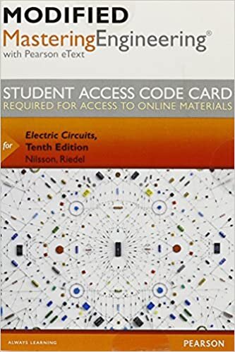 Modified Masteringengineering with Pearson Etext -- Access Card -- For Electric Circuits
