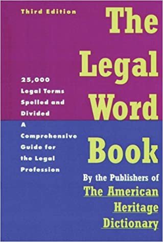 Legal Word Book: A Comprehensive Guide for the Legal Profession